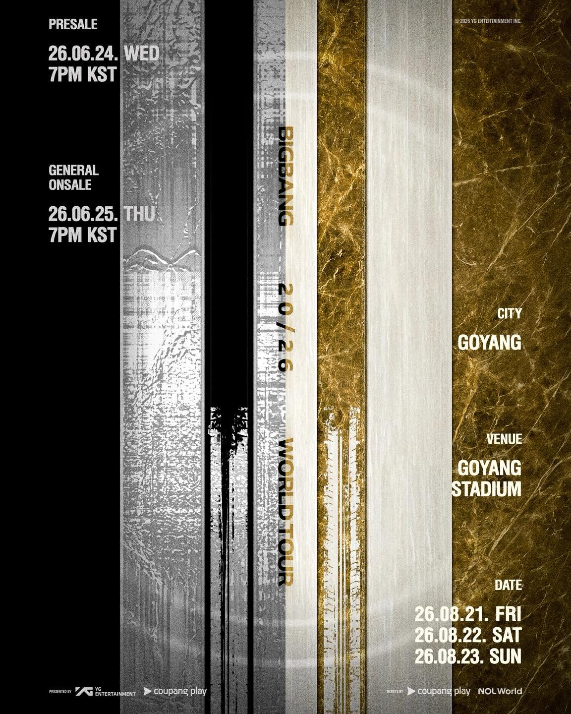 BIGBANG's 20th-anniversary world tour