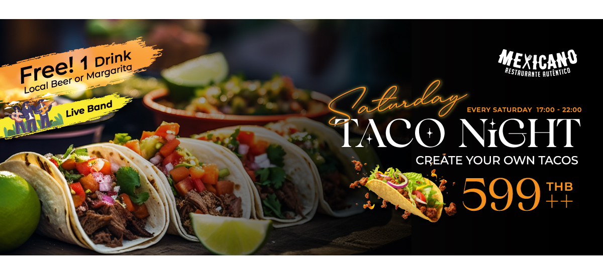 Authentic Mexican salsas, guacamole, and toppings at DIY Taco Night Rembrandt Hotel Bangkok Asok