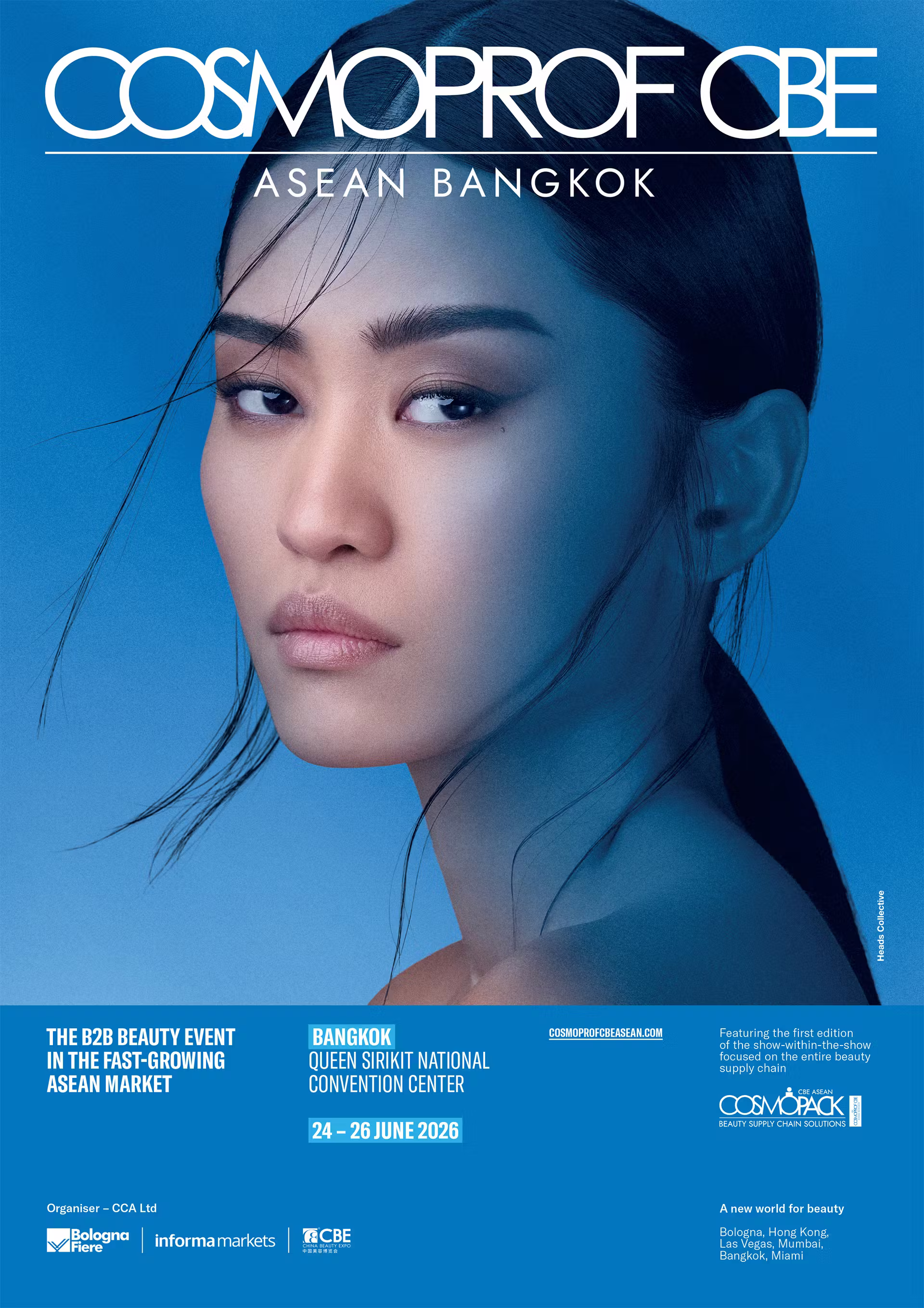 Cosmoprof CBE ASEAN – the B2B show in Thailand to expand the beauty business in the fast-growing market of Southeast Asia. The 5th edition of Cosmoprof CBE ASEAN will take place at the Queen Sirikit National Convention Center in Bangkok, Thailand from 24 to 26 June, 2026.