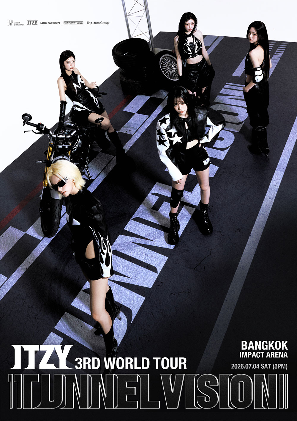 K-pop performance queens ITZY are officially returning to Thailand with all five members — Yeji, Lia, Ryujin, Chaeryeong, and Yuna — for “ITZY 3RD WORLD TOUR < TUNNEL VISION > in BANGKOK” at IMPACT Arena | Thai MIDZY fans can look forward to an explosive world-class production packed with powerful performances, hit songs, and unforgettable fan moments