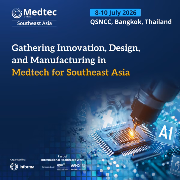 Medtec Southeast Asia 2026 is a business exhibition platform, that brings together the world of Medtech, including manufacturing, machinery, parts, components, design, and advanced technologies, to Bangkok, Thailand.