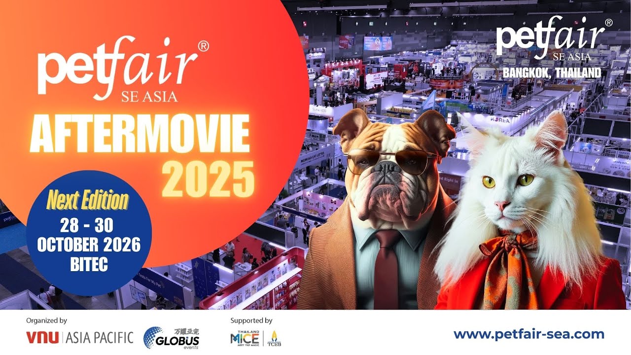 Pet Fair South East Asia in Bangkok, Thailand provides the international pet industry with a fully business-to-business partnership hub for distribution, retail, and sourcing far beyond the ASEAN region. The 2026 edition, marking the show’s fifth anniversary, will take place from October 28–30 at the Bangkok International Trade & Exhibition Centre (BITEC) in Bangkok, Thailand.