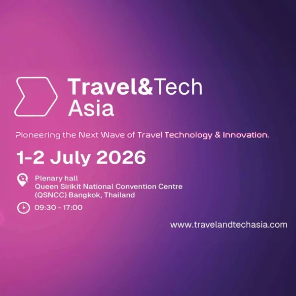 เตรียมพบกับงานที่กำลังจะสร้างการเปลี่ยนแปลงครั้งใหญ่ในอุตสาหกรรมท่องเที่ยว Travel & Tech Asia 2026 ระหว่างวันที่ 1 – 2 กรกฎาคม 2569 ณ Plenary Hall ศูนย์การประชุมแห่งชาติสิริกิติ์ (QSNCC) เวทีสำคัญแห่งปีที่รวบรวม ผู้นำด้านเทคโนโลยีการท่องเที่ยว แพลตฟอร์มดิจิทัล ผู้ประกอบการท่องเที่ยวระดับโลก และนักลงทุนในอุตสาหกรรมเดินทาง มาไว้ในที่เดียว เพื่อเชื่อมต่อเทคโนโลยีเข้ากับอนาคตของการเดินทาง